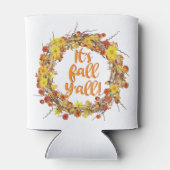 Rafraîchisseur Pour Canette C'est automne Y'all Orange Feuilles d'automne (Dos)