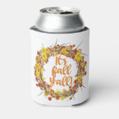 Rafraîchisseur Pour Canette C'est automne Y'all Orange Feuilles d'automne (Can Dos)