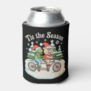 Rafraîchisseur Pour Canette C'est La Saison Grenouille Crapaud Vélo Père Noël 