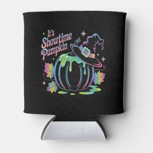 Rafraîchisseur Pour Canette C'est Showtime Citrouille Casquette Citrouille (Devant)