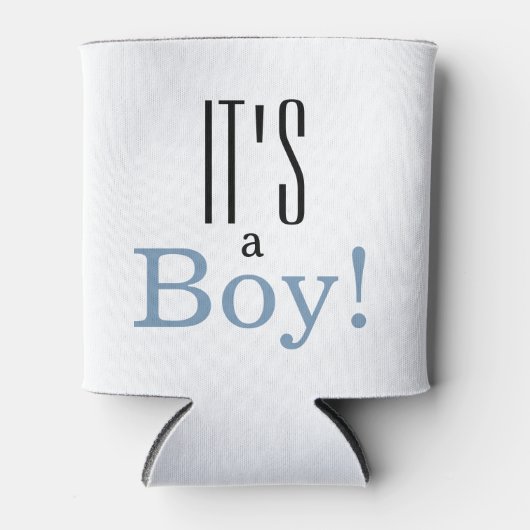 Rafraîchisseur Pour Canette C'est un garçon ! Baby shower Fête peut refroidir (Devant)