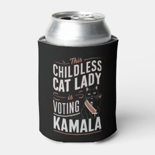 Rafraîchisseur Pour Canette Cette dame aux chats sans enfants vote Kamala