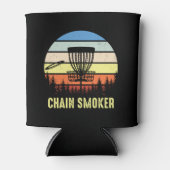 Rafraîchisseur Pour Canette Chain Smoker Disc Golf les meilleurs cadeaux de go (Devant)