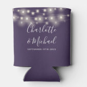 Rafraîchisseur Pour Canette Chaîne Lights Signature Script Mariage violet (Dos)