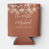 Rafraîchisseur Pour Canette Chaîne Lumière Signature Script Mariage en terre c (Devant)