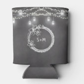 Rafraîchisseur Pour Canette Chaîne noire - Lumières Mariage Mason Jar Can Cool (Dos)