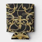 Rafraîchisseur Pour Canette Chaînes d'or baroque Motif sans couture (Dos)