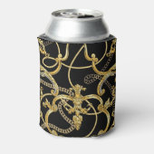 Rafraîchisseur Pour Canette Chaînes d'or baroque Motif sans couture (Can Dos)