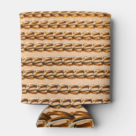 Rafraîchisseur Pour Canette Chaînes d'or : Réflexe Luxe sans couture (Dos)