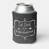 Rafraîchisseur Pour Canette Chalkboard Look Mariage Can Cooler (Can Dos)