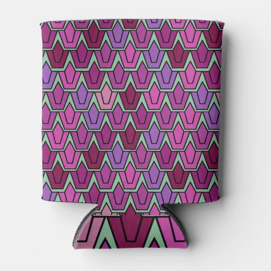 Rafraîchisseur Pour Canette Champ de tulipe pourpre (Devant)