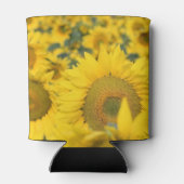 Rafraîchisseur Pour Canette Champ jaune de tournesols photo (Dos)