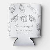 Rafraîchisseur Pour Canette Champagne et huîtres Rôtis Mariage Favoriser (Devant)