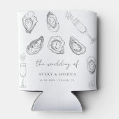 Rafraîchisseur Pour Canette Champagne et huîtres Rôtis Mariage Favoriser (Dos)