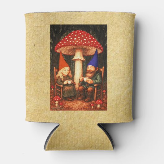 Rafraîchisseur Pour Canette Champignons et Gnomes d'Amanita (Devant)