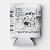 Rafraîchisseur Pour Canette Changement Climatique Affecte les Vacances (Devant)