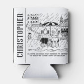 Rafraîchisseur Pour Canette Changement Climatique Affecte les Vacances (Dos)