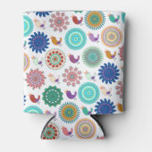 Rafraîchisseur Pour Canette Chanter Bird et Mandala Folk Art Motif (Devant)