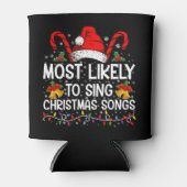 Rafraîchisseur Pour Canette Chanter Des Chansons De Noël (Devant)