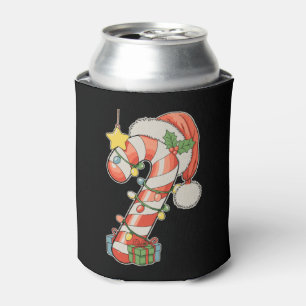 Rafraîchisseur Pour Canette Chapeau de Père Noël Canne de Bonbon de Noël Saiso
