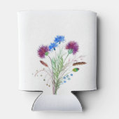 Rafraîchisseur Pour Canette Chardon Violet fleuri écossais Aquarelle Mariages (Dos)