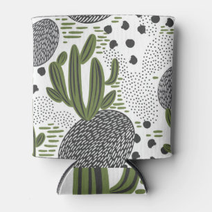 Rafraîchisseur Pour Canette Charme de Cactus : Motifs Plantes Vintages