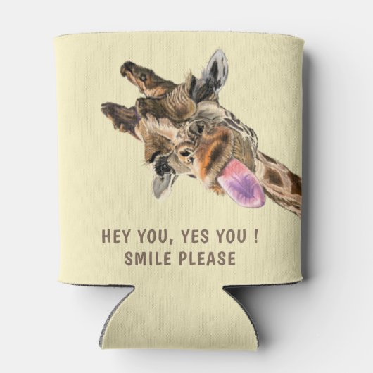 Rafraîchisseur Pour Canette Charnue Giraffe Peut refroidir (Dos)