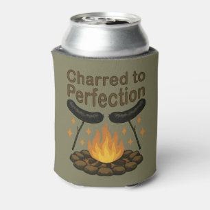 Rafraîchisseur Pour Canette Charred to Perfection Funky Campfire Hot Dog