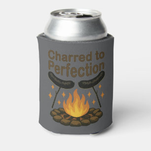 Rafraîchisseur Pour Canette Charred to Perfection Funky Campfire Hot Dog