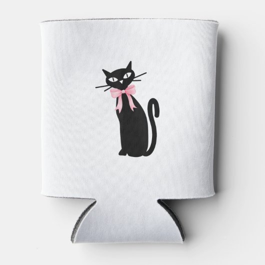 Rafraîchisseur Pour Canette Chat Atomique avec chatte rose Chatte Fille Nettoy (Devant)