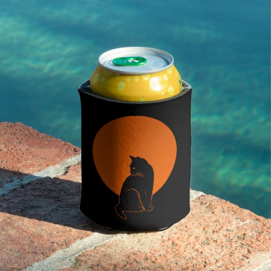 RAFRAÎCHISSEUR POUR CANETTE CHAT AU CLAIR DE LUNE (Piscine in situ)