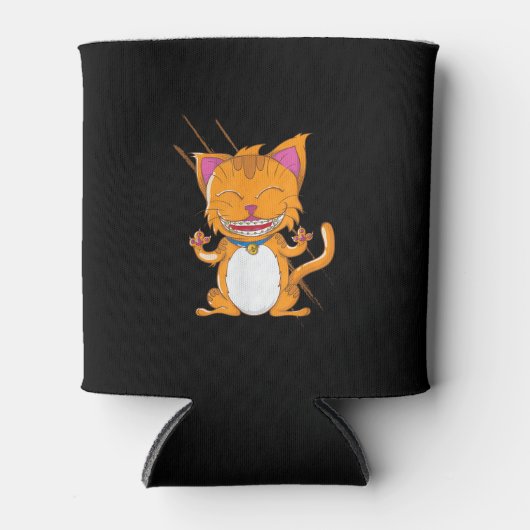 Rafraîchisseur Pour Canette Chat avec bracelets (Devant)