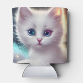 Rafraîchisseur Pour Canette Chat blanc bouffé d'Imaginaire (Dos)