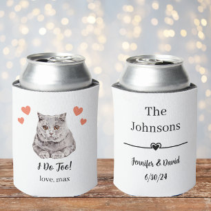 Rafraîchisseur Pour Canette Chat British Shorthair Mariage Canette Rafraîchiss