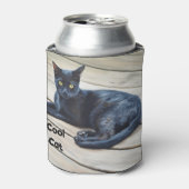 Rafraîchisseur Pour Canette Chat cool Chat Noir Chat Cosy Poudre Cooler (Can devant)