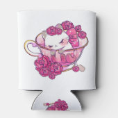 Rafraîchisseur Pour Canette Chat dans une tasse de thé (Dos)