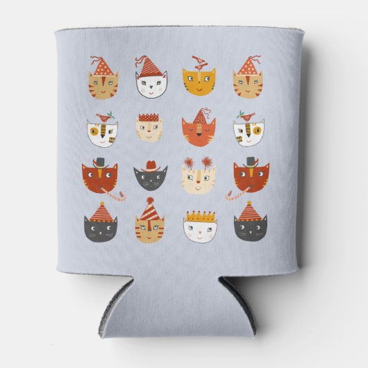 Rafraîchisseur Pour Canette Chat de fête (Devant)