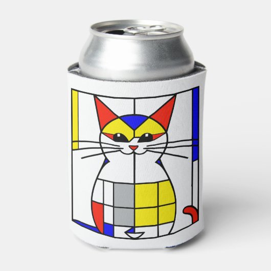 Rafraîchisseur Pour Canette Chat de Mondrian (Can devant)