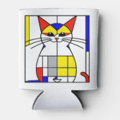 Rafraîchisseur Pour Canette Chat de Mondrian (Devant)