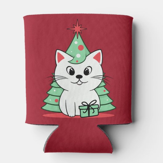 Rafraîchisseur Pour Canette chat de Noël (Dos)