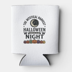 Rafraîchisseur Pour Canette Chat d'Halloween Chats noirs Citrouilles Vintage D