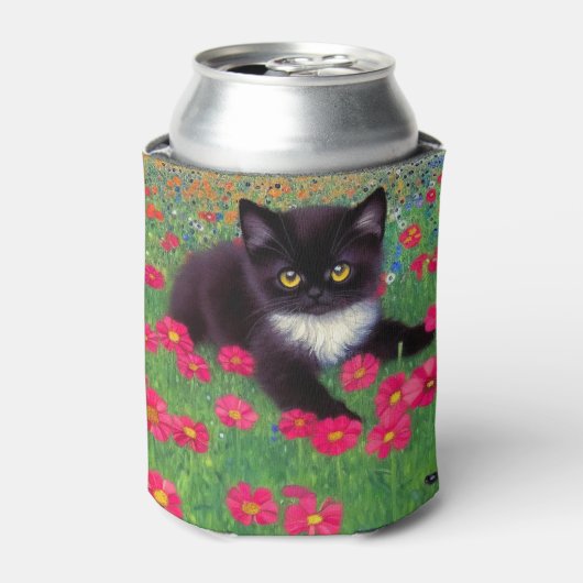 Rafraîchisseur Pour Canette Chat Gustav Klimt Tuxedo (Can devant)