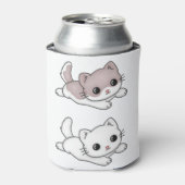 Rafraîchisseur Pour Canette Chat Kawaii Feline Little Chat Tender Chibi (Can devant)