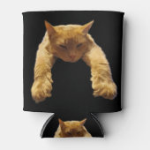 Rafraîchisseur Pour Canette Chat Lazy Gingembre, Pâte À Refroidir (Devant)