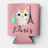 Rafraîchisseur Pour Canette Chat mignon à Paris (Devant)