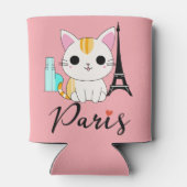 Rafraîchisseur Pour Canette Chat mignon à Paris (Dos)