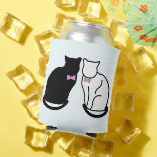 Rafraîchisseur Pour Canette Chat noir et blanc