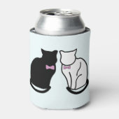 Rafraîchisseur Pour Canette Chat noir et blanc (Can devant)