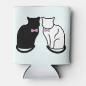 Rafraîchisseur Pour Canette Chat noir et blanc (Devant)