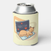 Rafraîchisseur Pour Canette Chat ordinateur couché mignon (Can Dos)